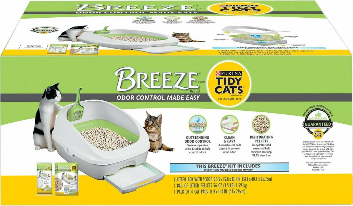 Tidy Cats Breeze Cat Litter Box System-Plastic