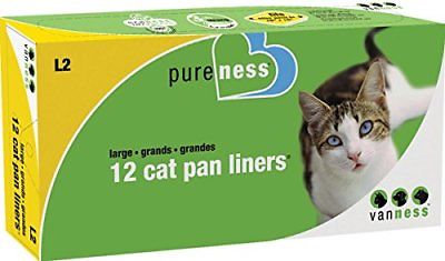 Van Ness Large Cat Pan Liners 12 Count Litter Boxes Supplies Pet