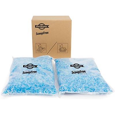 PetSafe ScoopFree Litter Premium Blue Non Clumping Crystal Cat Litter, 2-Pack