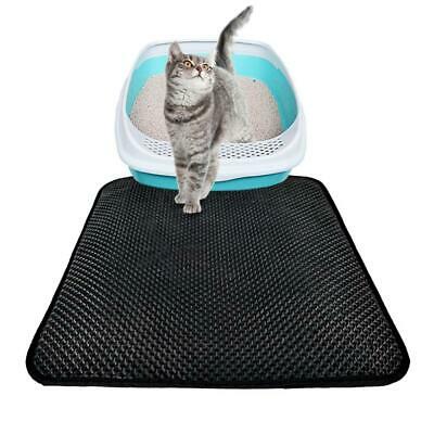 Cat Litter Mat Black Waterproof Double-Layer Bed