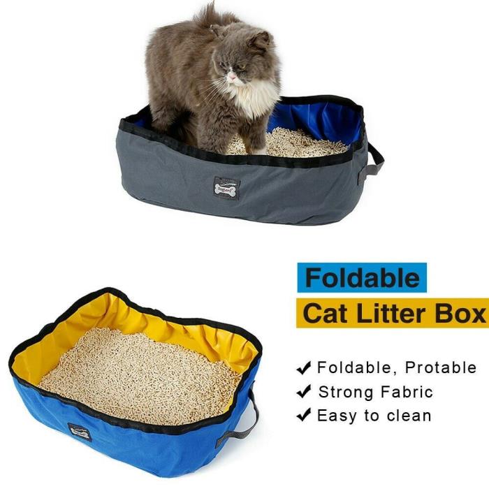 DogLemi Portable Outdoor Cat Litter Box Foldable Travel Cat Litter Box NEW