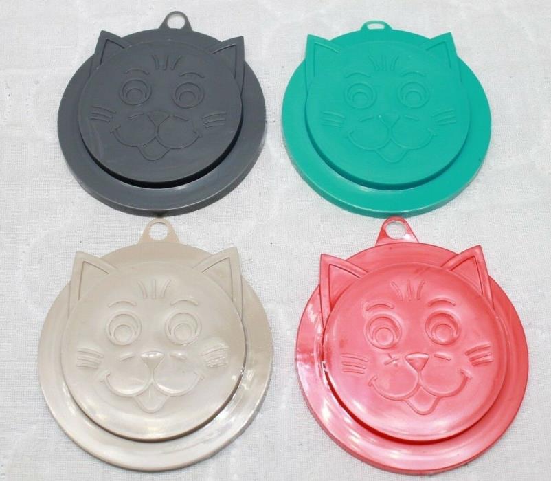 Kitty-Kap Cat Food Can Plastic Cover Plastic Lid Top Cover Brand New 4 Colors