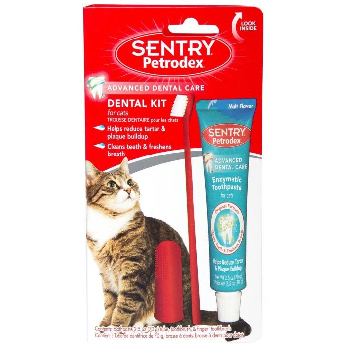 Cat Toothpaste Kitten Toothbrush Dental Teeth Cleaning Bad Breath Tartar Plaque