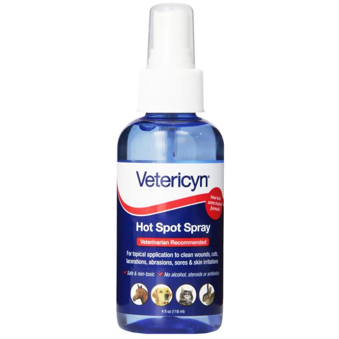 Vetericyn Liquid Hot Spot Liquid Spray, TWO - 8 Oz Bottles