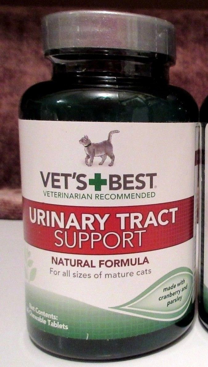 Vet's Best Feline Cat Urinary Tract Support 60 Chewable Tablets Natural Formula