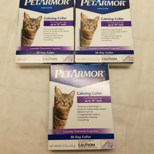 3 PetArmor 30 Day Calming Collar For Kittens and Cats up to 15