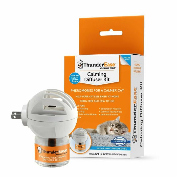 ThunderEase Cat Calming Pheromone Diffuser Kit - Reduce Scratching, Urine Sprayi