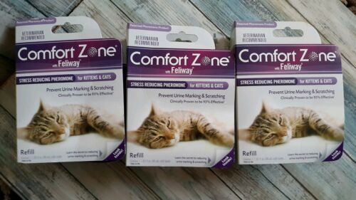 Comfort Zone Feliway Refill 1 Pack Lot of 3 New sealed cats