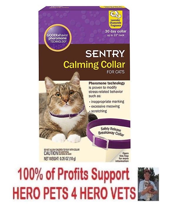 Sentry Calming Collar for Cats Kittens 1 2 3 6 12 Pack - Lavender Chamomile