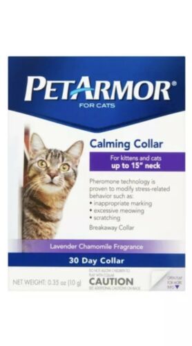 Lot Of 3 PetArmor Lavender Chamomile Fragrance Calming Collar For Cats