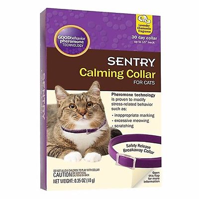 Sergeants Sentry Calming Cat Collar Modify Behavior