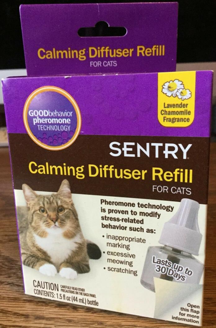 1 Sentry Calming Diffuser Refill for Cats - Lasts Up To 30 Days - Pheromone