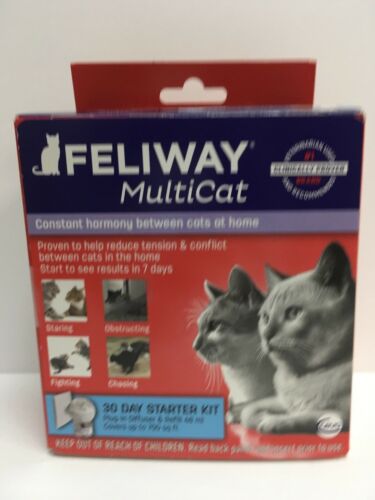 CEVA Felliway MULTICAT DIFFUSER for Cats 30 Day Starter Kit Exp. 10/2020 NEW