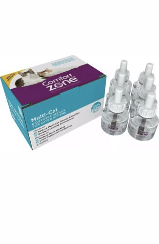 Comfort Zone Calming Multi-Cat Diffuser Refill, 6 count FREE SHIPPING