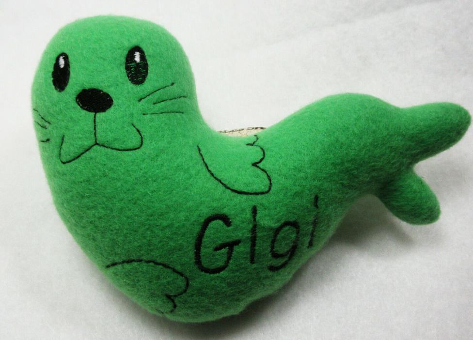 Cat Toy Seal with Catnip Personalized Name