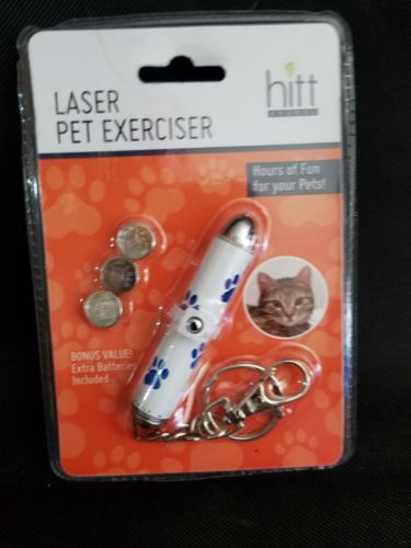 Hitt Brands Pet Exerciser Laser Pointer and Keychain for Cats and Dogs
