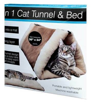 2 in 1 Cat Tunnel and Bed with Heating Layer [ID 3780997]