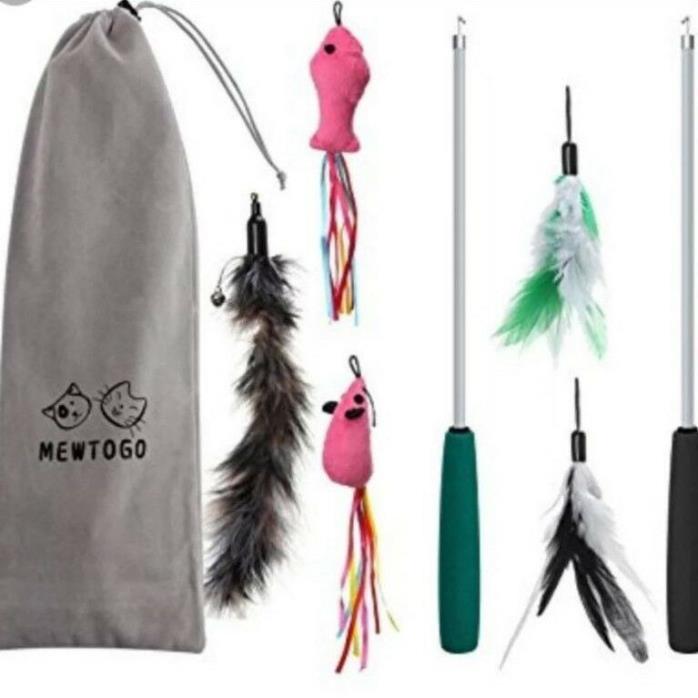 Interactive Cat Toy with Feather