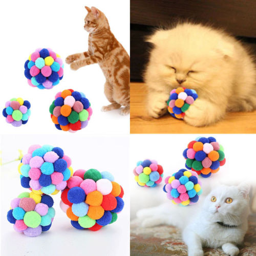 US Seller Funny Cat Dog Pet Bell Ball Teaser Exercise Automatic Interactive Toys