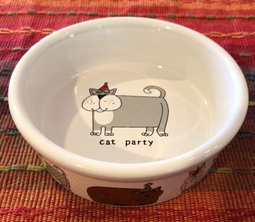 Signature Cat Food Dish Bowl Ursula Dodge Cat Party 5