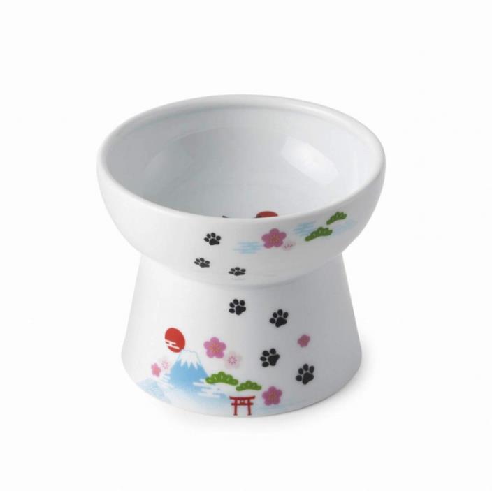Necoichi Raised Cat Food Bowl, Stress Free, Backflow Prevention, Dishwasher and