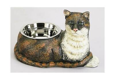 Cast Iron Cat Shaped Dish with Stainless Steel Food Bowl [ID 20623]