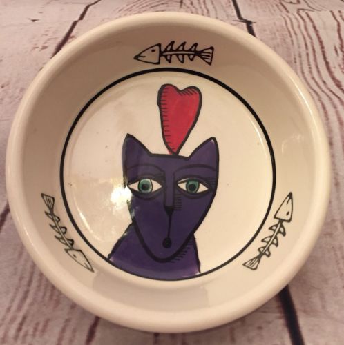 Jester Kitty Cat Dish Bowl By Ursula Dodge design for Signature