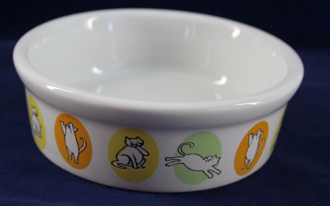 Ceramic Cat Food Bowl by TAG ltd Approx 4 3/4