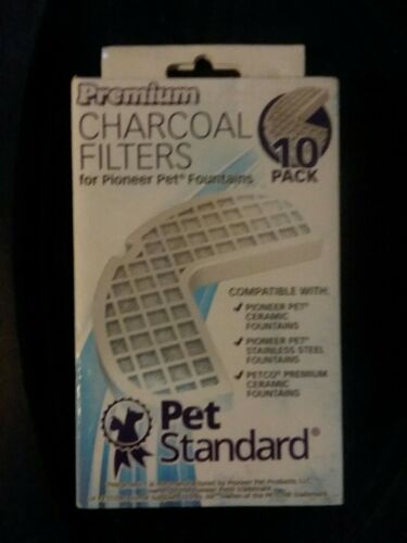 Filters for Pioneer Pet Ceramic & Stainless Steel Fountains 10-Pack Charcoal