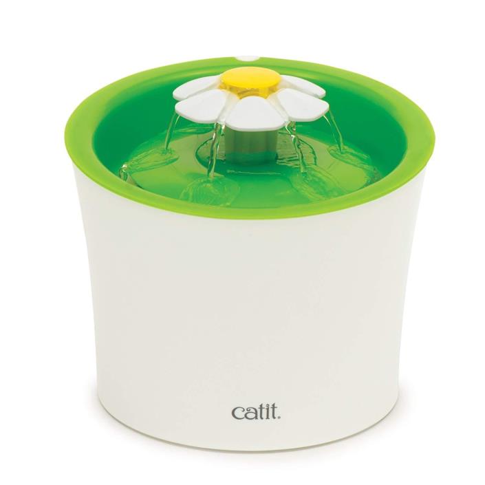 Catit Flower Fountain: 3L Drinking Fountain with Triple-Action Filter