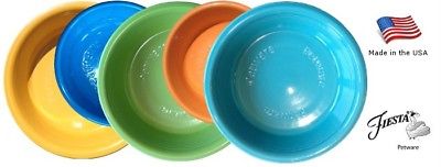 USA FIESTA PETWARE Fiestaware Porcelain FOOD BOWL DISH For Cats & Small Dogs XXS