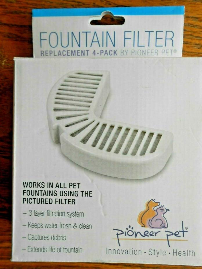 Pioneer Pet Fountain Filter, 4 Pack, Model 3014