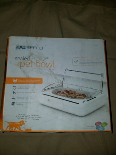 SureFeed Sealed Pet Bowl * Motion Activated Stop Wet Food From Drying Out/Smells