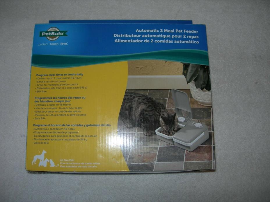 PetSafe Programmable Automatic 2 Meal Pet Feeder Timed PFD11-13706 Cat/Dog