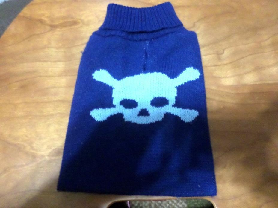 dog skull sweater size xs