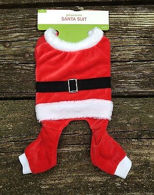 NEW Santa Suit Pet Costume One Piece Size XS