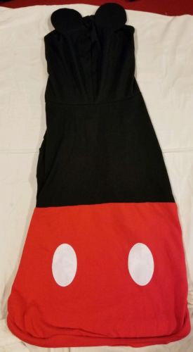 Rare Disney Mickey Mouse Full Body Pet Dog Costume Size XL about 38 inches long