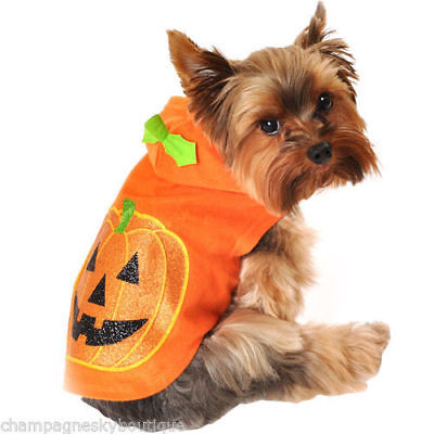 NWT Size X-Small  * PUMPKIN HOODIE *  Dog Halloween Costume XS