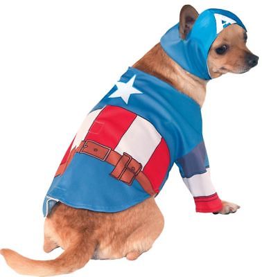Captain America Superhero pet dog costume