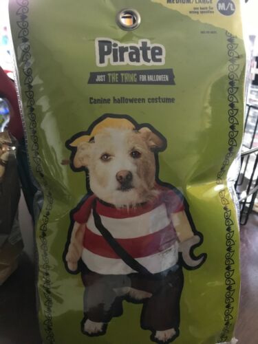 Pirate Puppy Dog Costume Canine Halloween Costume M/L