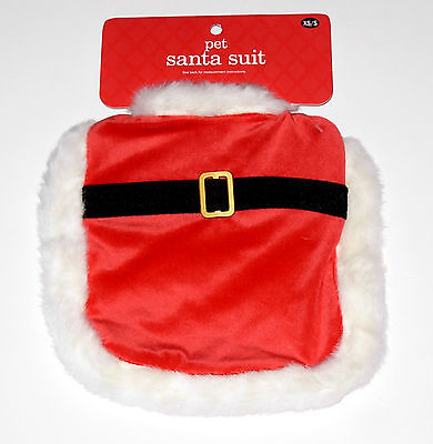 Pet Santa Suit size XS/S, New w/Tag