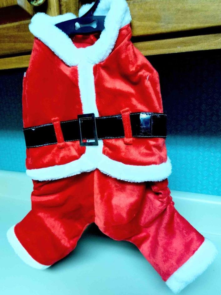 New Pet Santa  Christmas Puppy Dog Costume   Size M  Gift