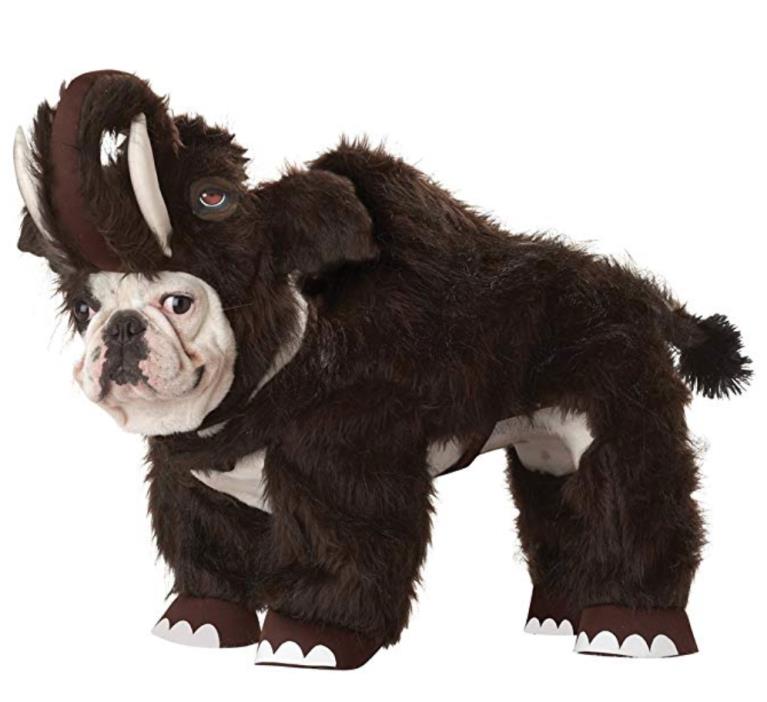 Animal Planet Wooly Mammoth Pet Dog Halloween Costume Size Large