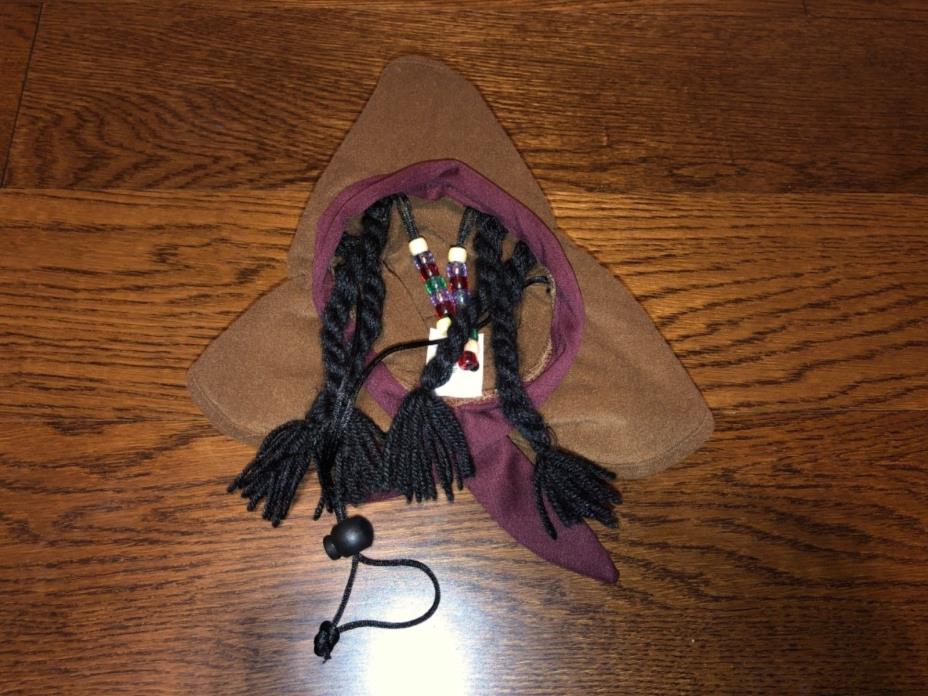 PET COSTUME- DOGS- HAT WITH BRAIDS/BEADS