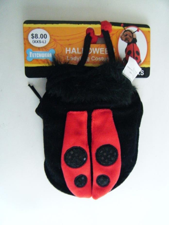 Fetchwear Dog Halloween Ladybug Costume Size XXS New With Tag