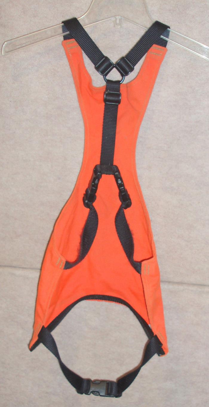 Dog blaze orange hunting SKID PLATE , chest protector , sz XL