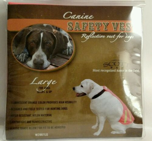 NEW Reflective Dog Vest Pet Safety Orange - For Large Dogs