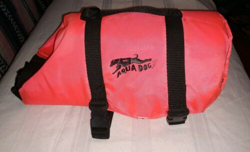 Bright Orange Aqua Dog - Dog Life Jacket – Size Small - EUC For Puppy/Small Dog