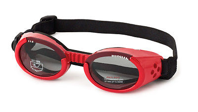 SUNGLASSES FOR DOGS by Doggles - RED FRAME -  SMALL