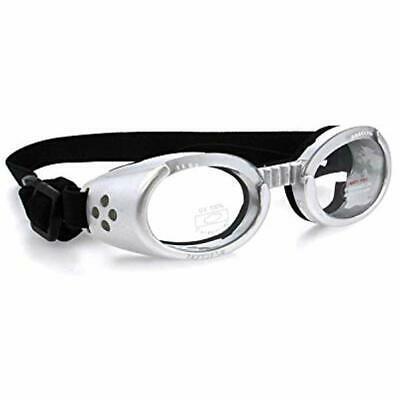 Doggles ILS Goggles Silver Frame, Clear Lens LARGE Pet Supplies
